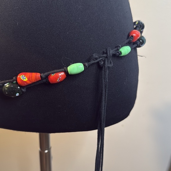 Beaded Rope Tie Bohemian Belt - Picture 2 of 6